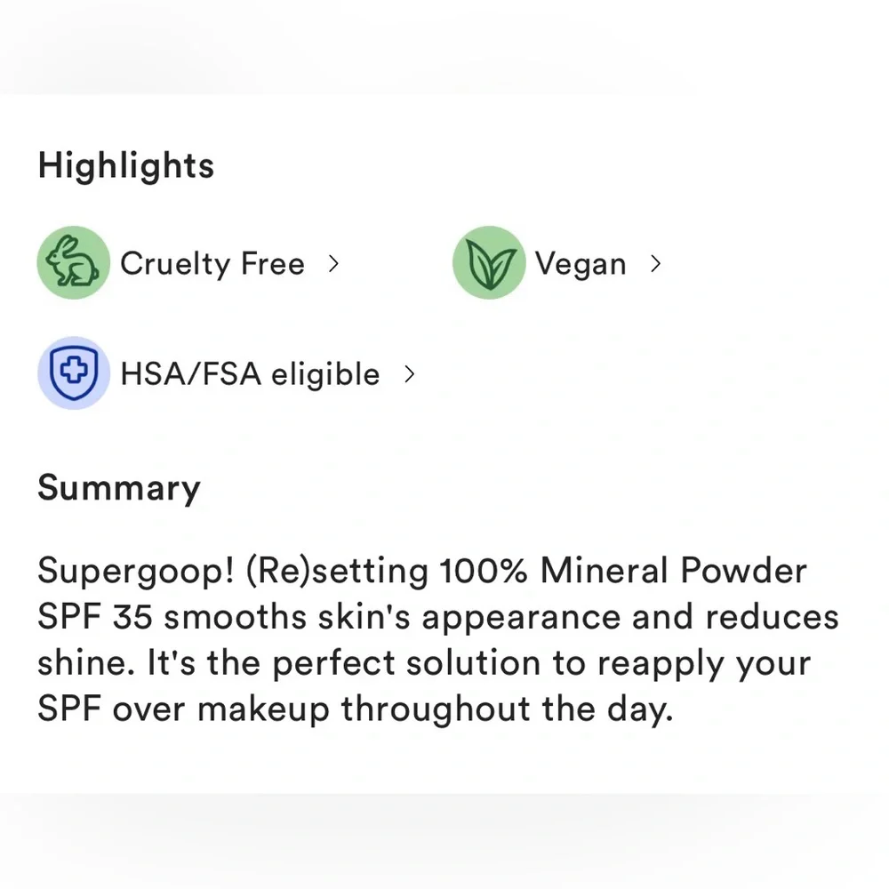 SUPERGOOP! (RE) SETTING POWDER SPF 35☀️☀️☀️🕶️⛱️